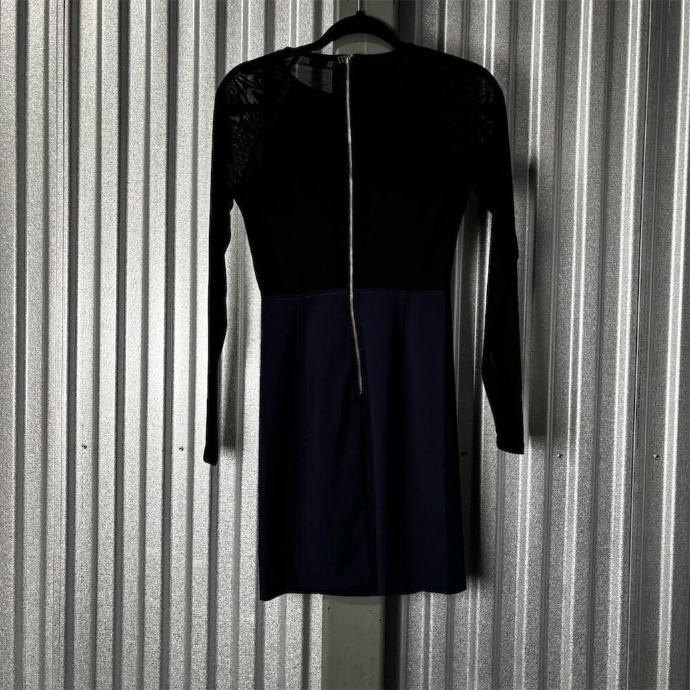 Wilfred Women's Size 4 Navy & Black Bodycon Knee Length Party Dress‎ - Picture 5 of 16